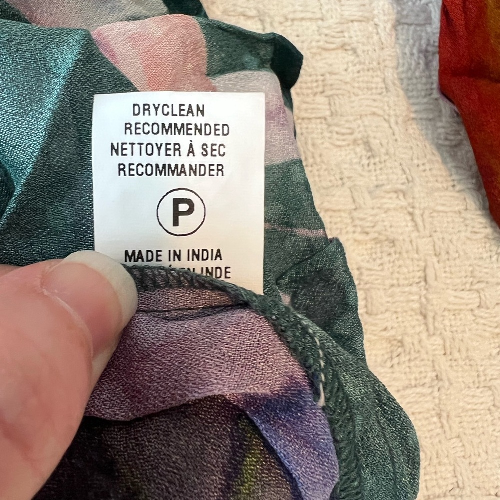 Blank London Anthropologie Miranda Peasant Blouse Striped Artsy Floral Boho XS - Picture 10 of 13